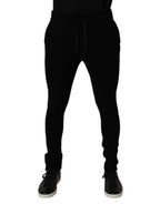 Black Cashmere Jogger Men Sweatpants Pants