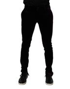 Violet Velvet Cotton Men Dress Formal Pants