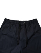 Dark Blue Cotton Bermuda Sweatshorts Shorts