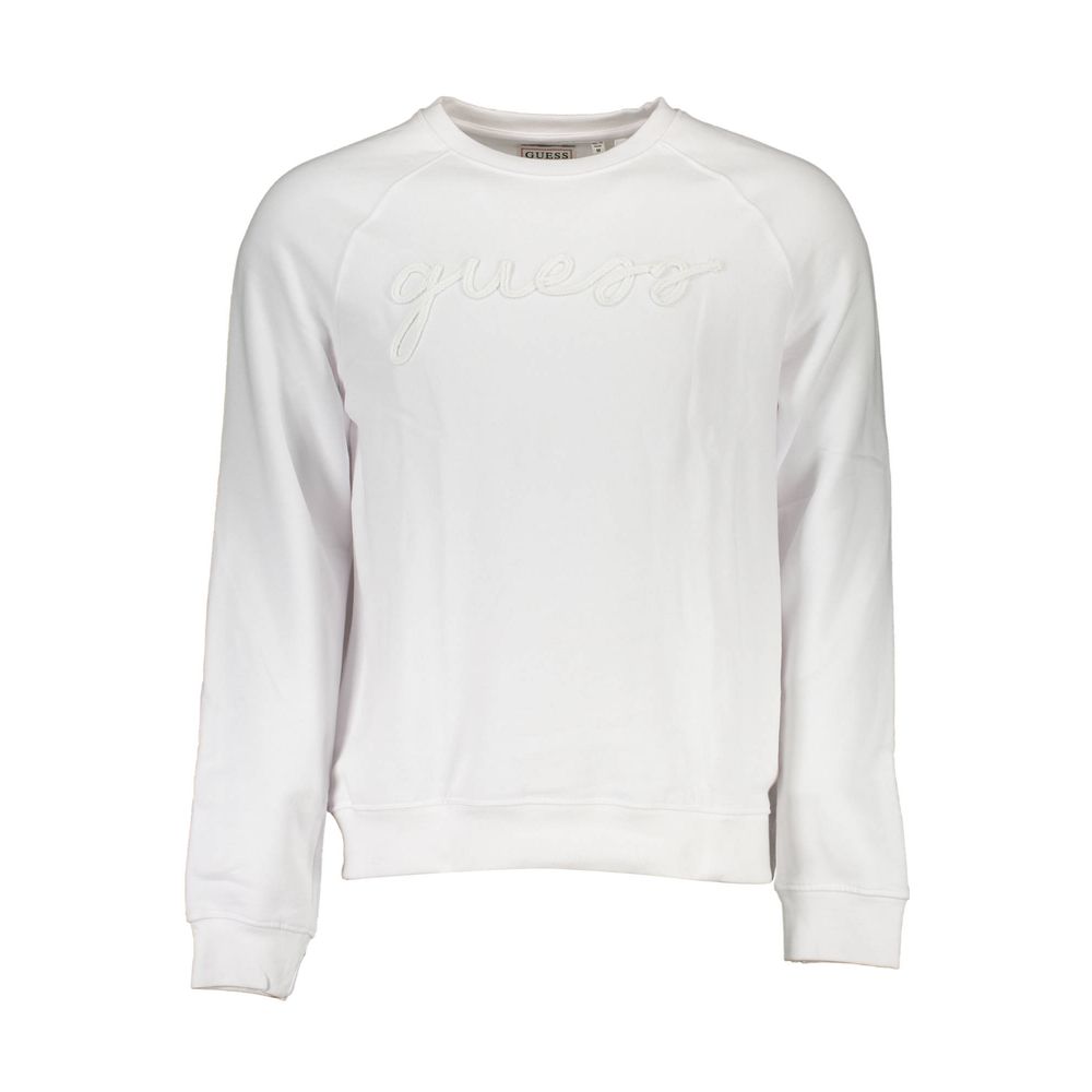 White Cotton Men Sweatshirt