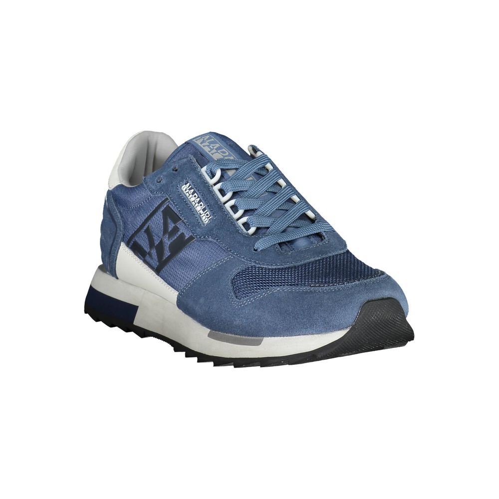 Blue Polyester Sneaker
