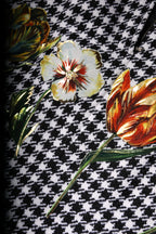 Multicolor Floral Print High Waist Pencil Cut Skirt