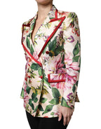 Multicolor Floral Double Breasted Jacket