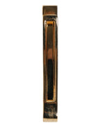 Gold Tone Brass Crystal Branded Accessory Tie Clip Bar