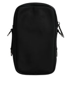 Multicolor Leopard Jacquard Logo Plaque Neck Strap Bag