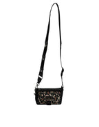 Multicolor Leopard Jacquard Crossbody Bag