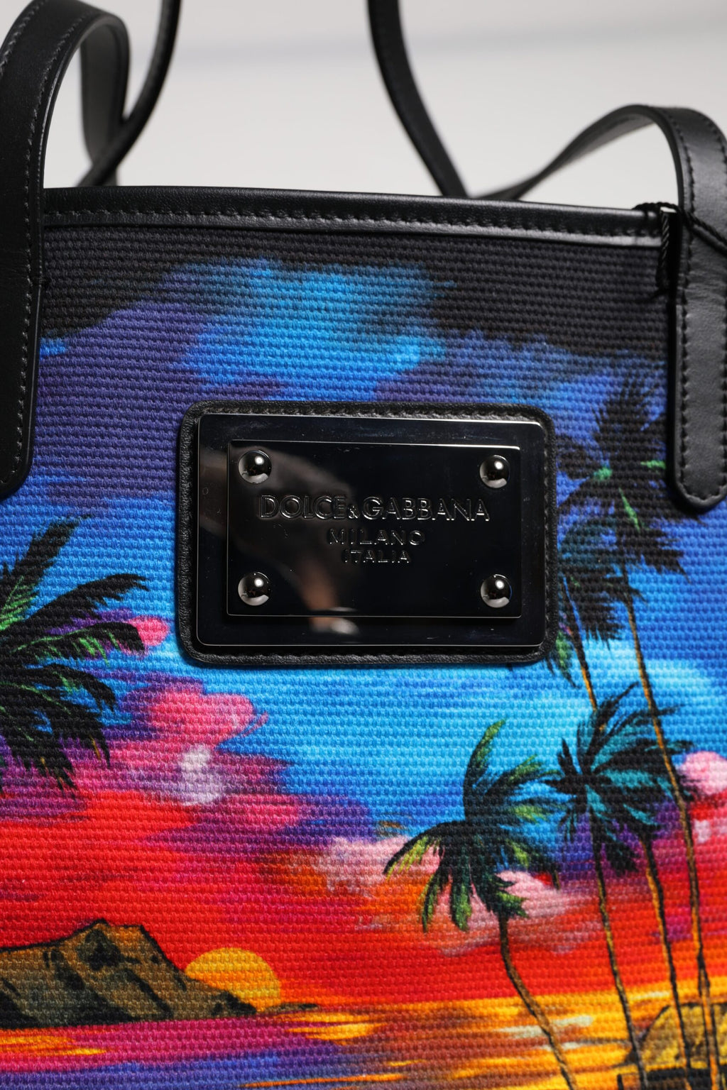 Multicolor Graphic Printed Top Handle Shopping Tote Bag