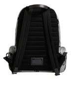 Polyester Gray Black DG Logo Plaque Backpack Bag