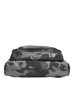 Black Camouflage Shoulder Strap Logo Plaque Bag