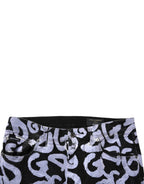 Black Logo Monogram Cotton Skinny Denim Jeans