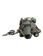 Multicolor Camouflage Animal Silhouette Keychain Keyring