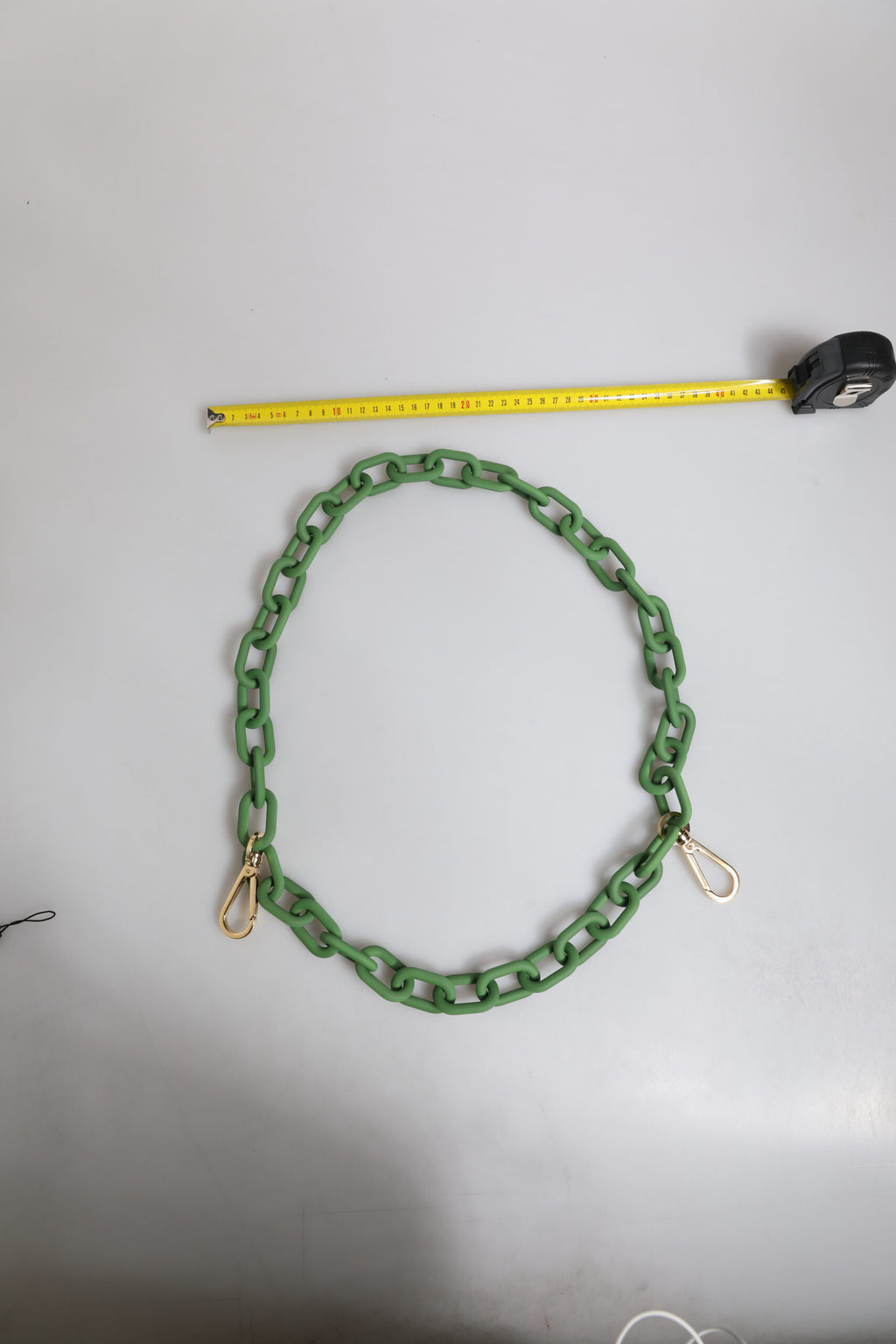 Green Plexy Acrylic Chunky Gold Hardware Wallet Chain