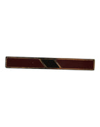 Multicolor Gold Tone Brass Tie Clip Bar