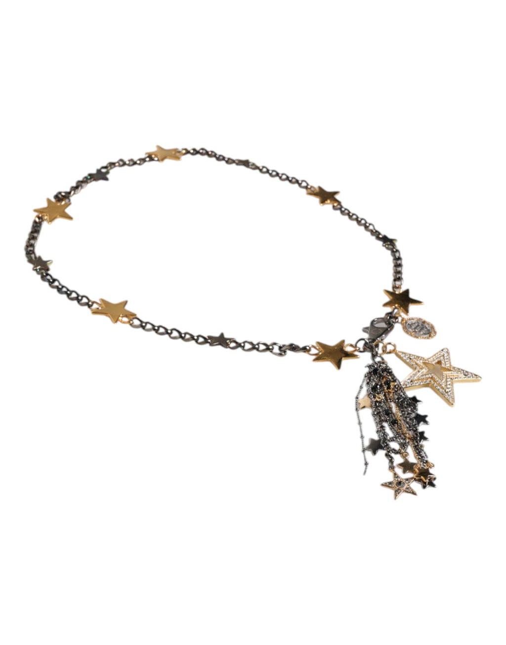 Silver Gold Brass Embellished Waist Chain Belt