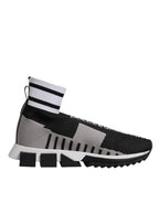 Black Gray Sorrento Socks Women Sneakers Shoes