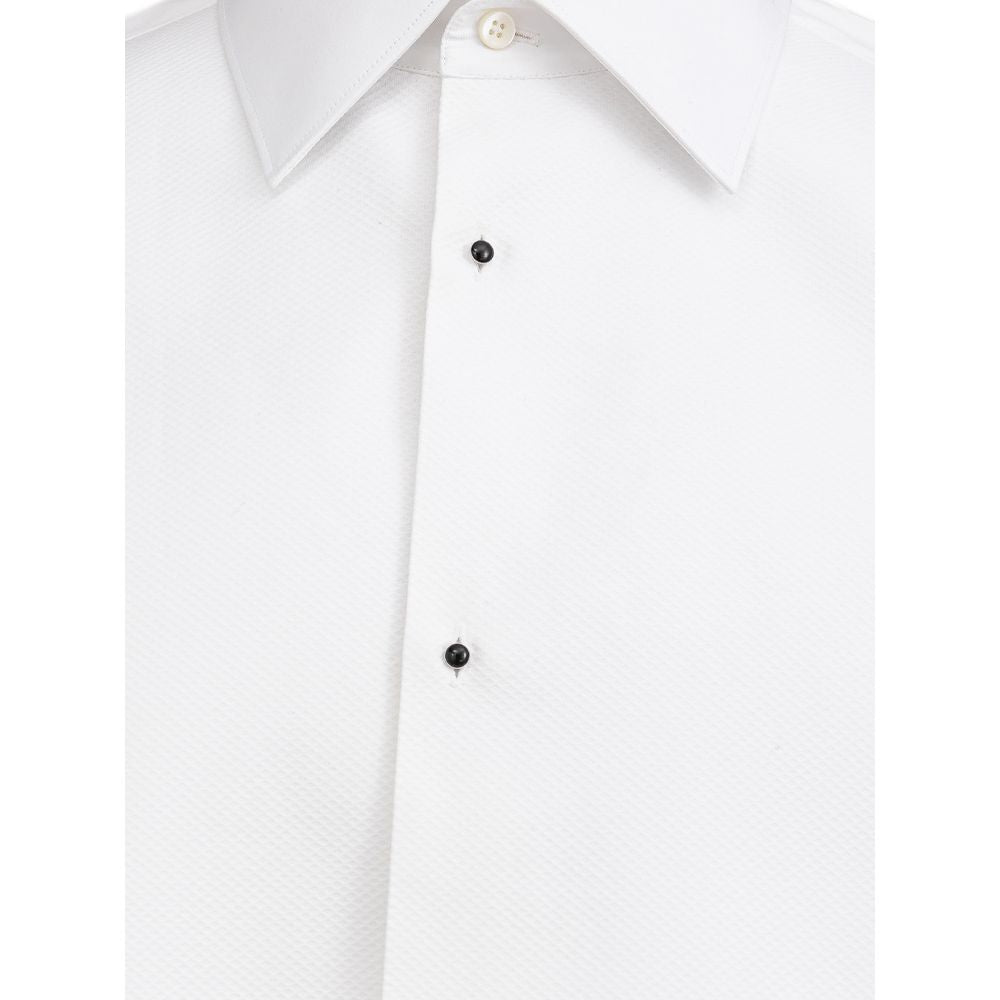 White Cotton Dress Shirt