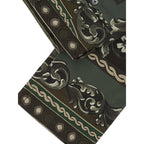 Green Cotton Casual Pants