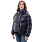 Blue Polyamide Full-Length Jacket