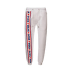White Cotton Athletic Pants