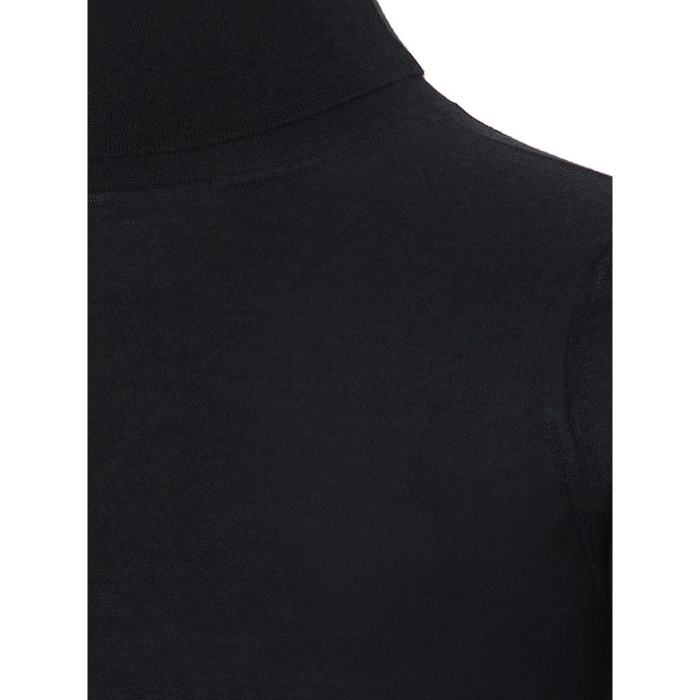 Black Cashmere Turtleneck