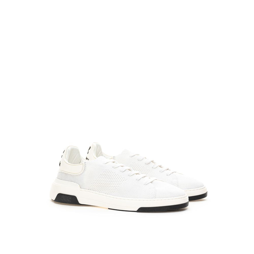 White Leather Athletic Sneakers