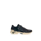 Black Suede Leather Athletic Sneakers