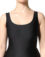 Black Sleeveless Bodycon Women Jumpsuit Dress