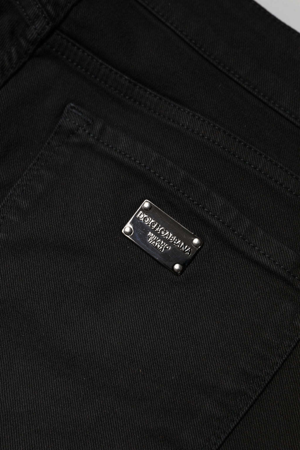 Black Cotton Mid Waisted Skinny Denim Jeans