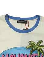 Light Yellow Cotton Short Sleeve T-shirt