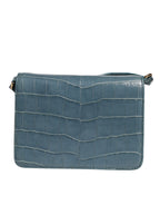 Green Exotic Leather DG Plaque Crossbody Mini Bag