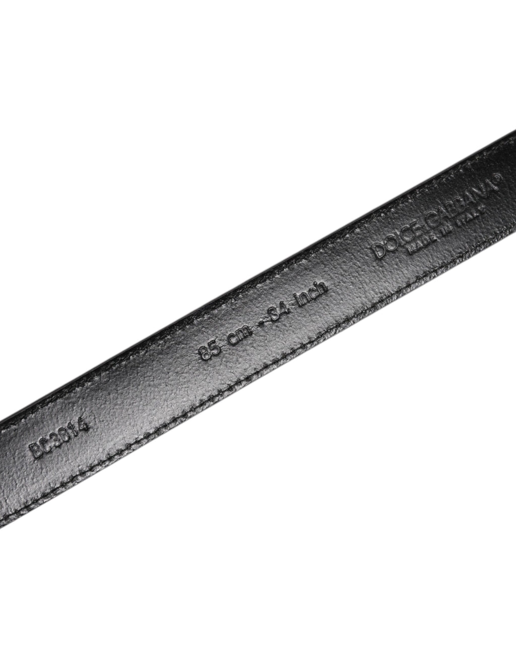 Gray Leather Silver Tone Metal Buckle Belt