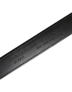 Green Leather Silver Tone Metal Buckle Belt