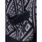 Bicolor Cashmere Cardigan