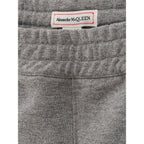 Gray Cotton Athletic Pants