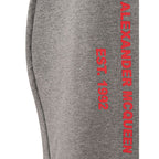 Gray Cotton Athletic Pants
