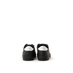 Black Leather Athletic Sneakers