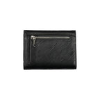 Black Polyurethane Women Wallet