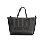 Nero Polyurethane Women's Bag with Adjustable Shoulder Strap