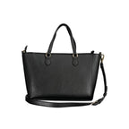 Nero Polyurethane Women's Bag with Adjustable Shoulder Strap