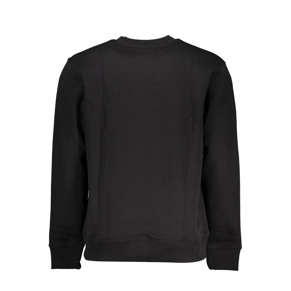 Black Cotton Men's Sweatshirt
