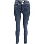 Blue Cotton Women Skinny Jean