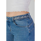 Light Blue Cotton Bootcut Jeans