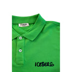 Green Cotton Men Polo Shirt