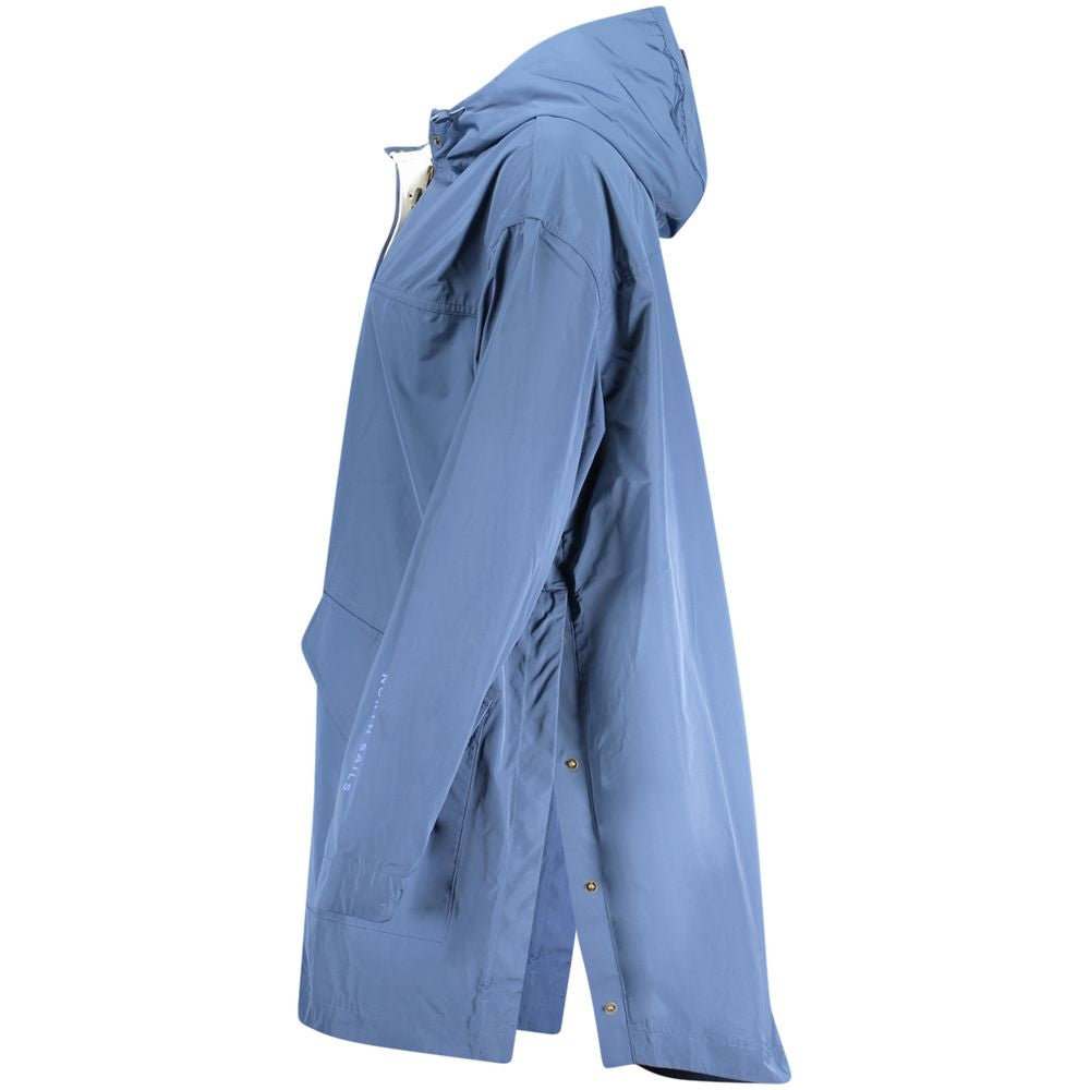 Blu Polyester Women's Parka