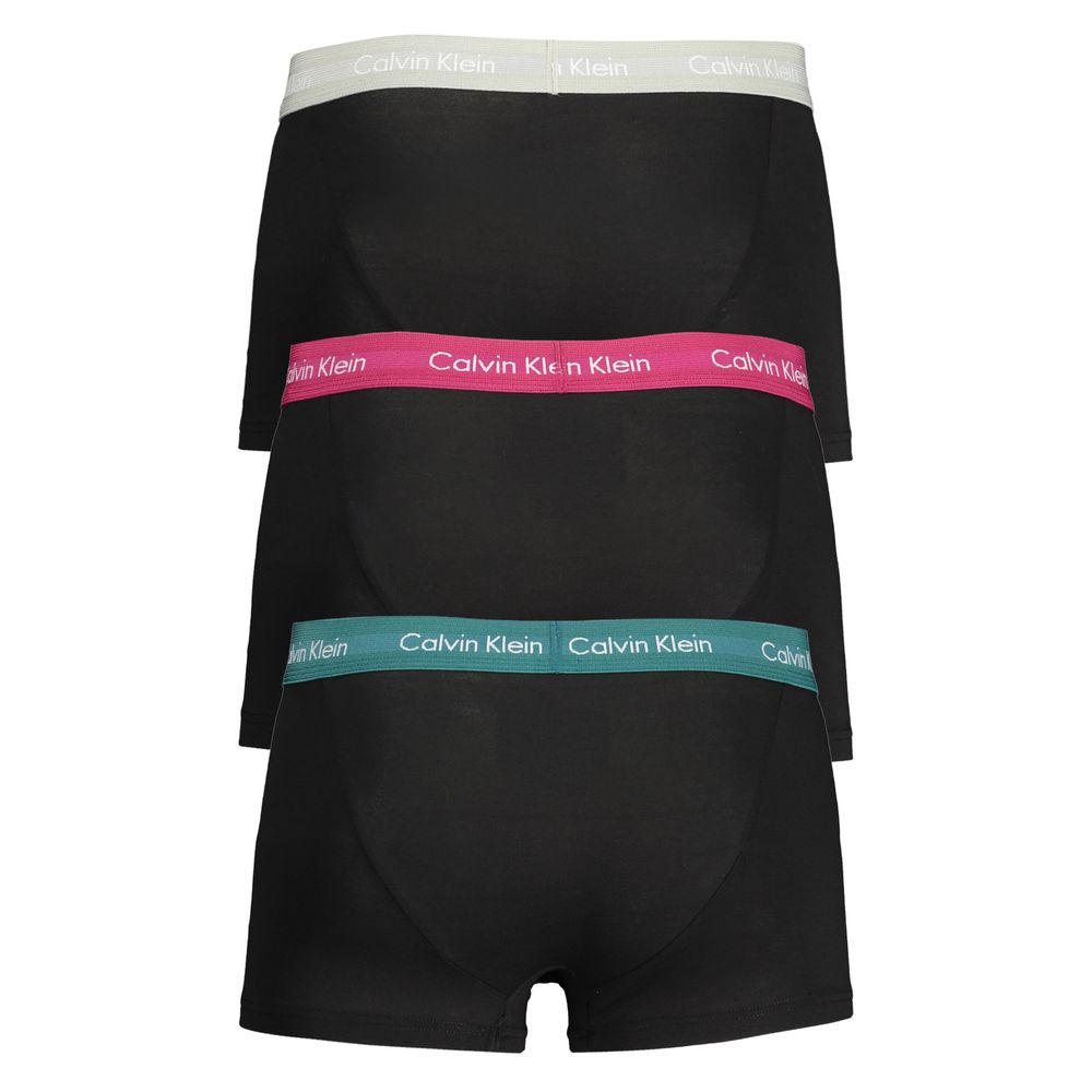 Black Cotton Men's Boxer Brief