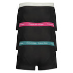 Black Cotton Men's Boxer Brief