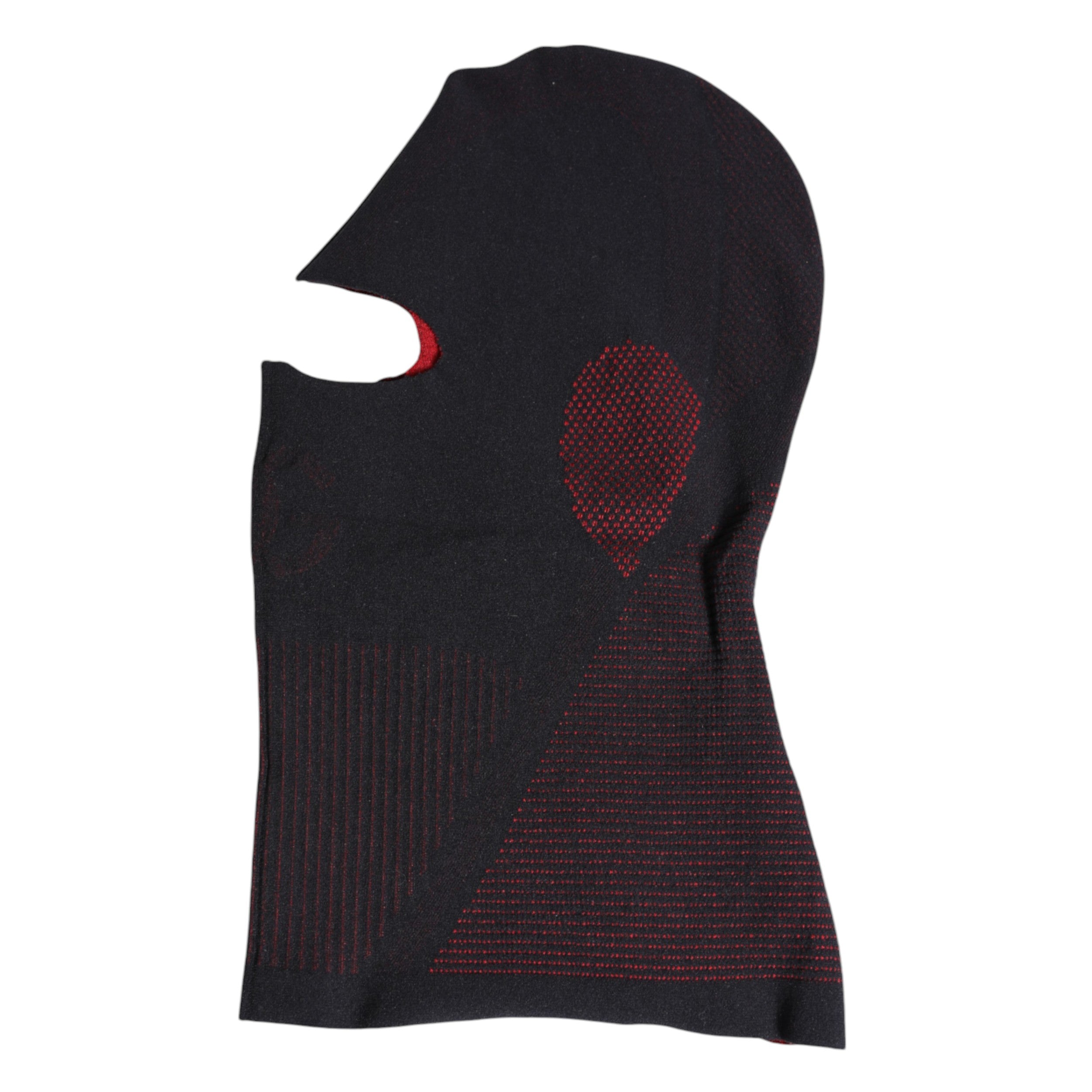 Black Cotton Knitted Ski Mask Balaclava Hat