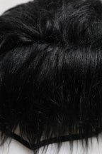 Black Faux Fur Bucket Hat