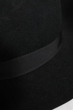 Black Wide Brim Trilby Fedora Hat