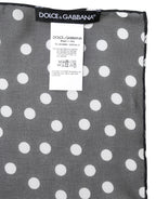 Black Polka Dots Polyester Wrap Shawl Scarf